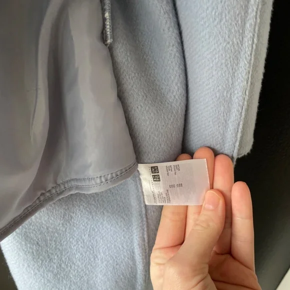 Wool blend hooded coat/jacket with belt - Picture 7 of 7